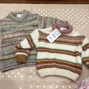 Zara toddler girl chunky sweaters